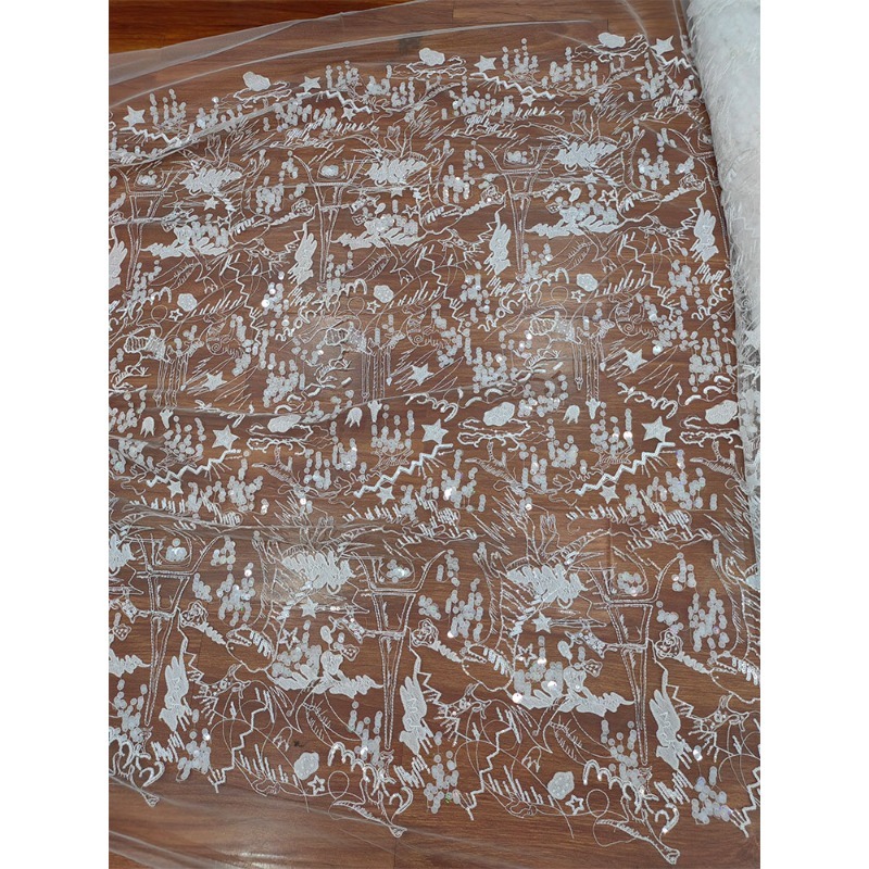 Nieuwe prachtige en zachte sti - Embroidery Veil recensie en prijs