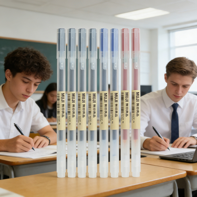 6/8 stuks MUJIs stijl gelpenne - Muji Stationery Gel Pen recensie en prijs