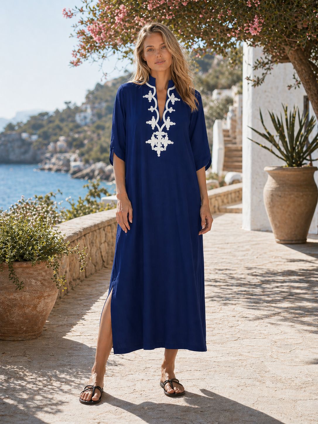 Kaftanjurken voor vrouwen, geb - Embroidery Kaftan recensie en prijs